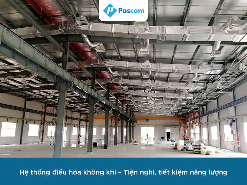 Lắp hệ hệ thống cơ điện cho nhà máy, toà nhà