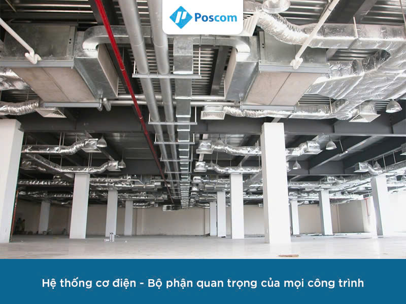 Lắp hệ hệ thống cơ điện cho nhà máy, toà nhà