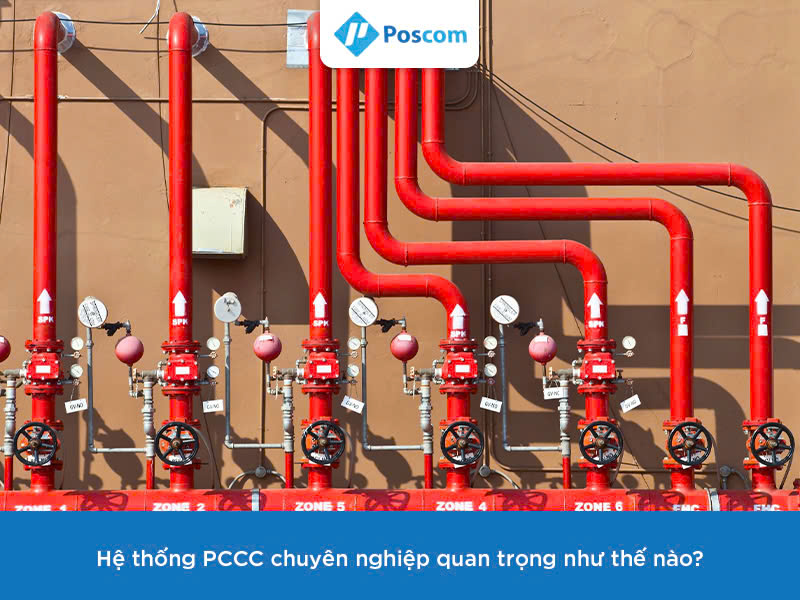 Thi công xây dựng & lắp đặt hệ thống PCCC Poscom