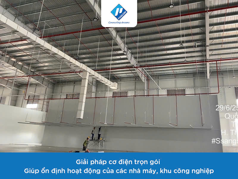 Giải pháp cơ điện trọn gói cho nhà máy
