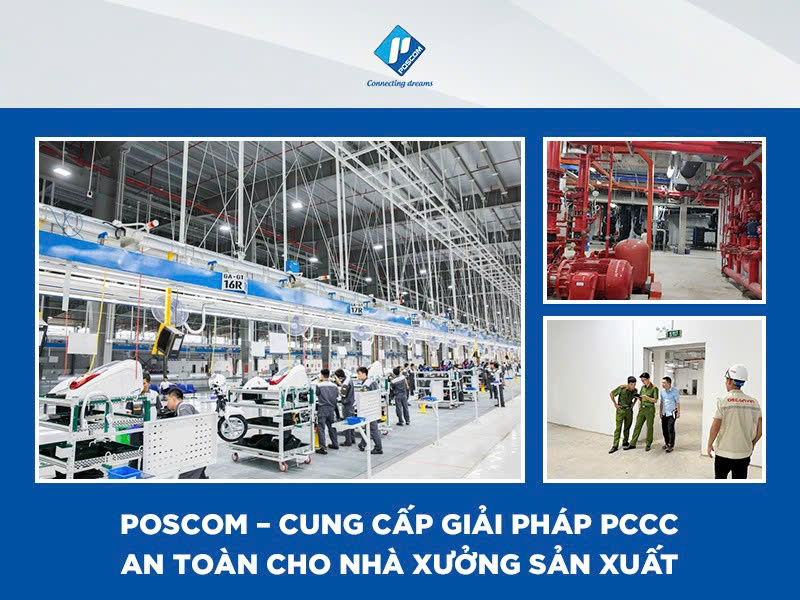 Cung cấp giải pháp PCCC an toàn cho nhà xưởng sản xuất 