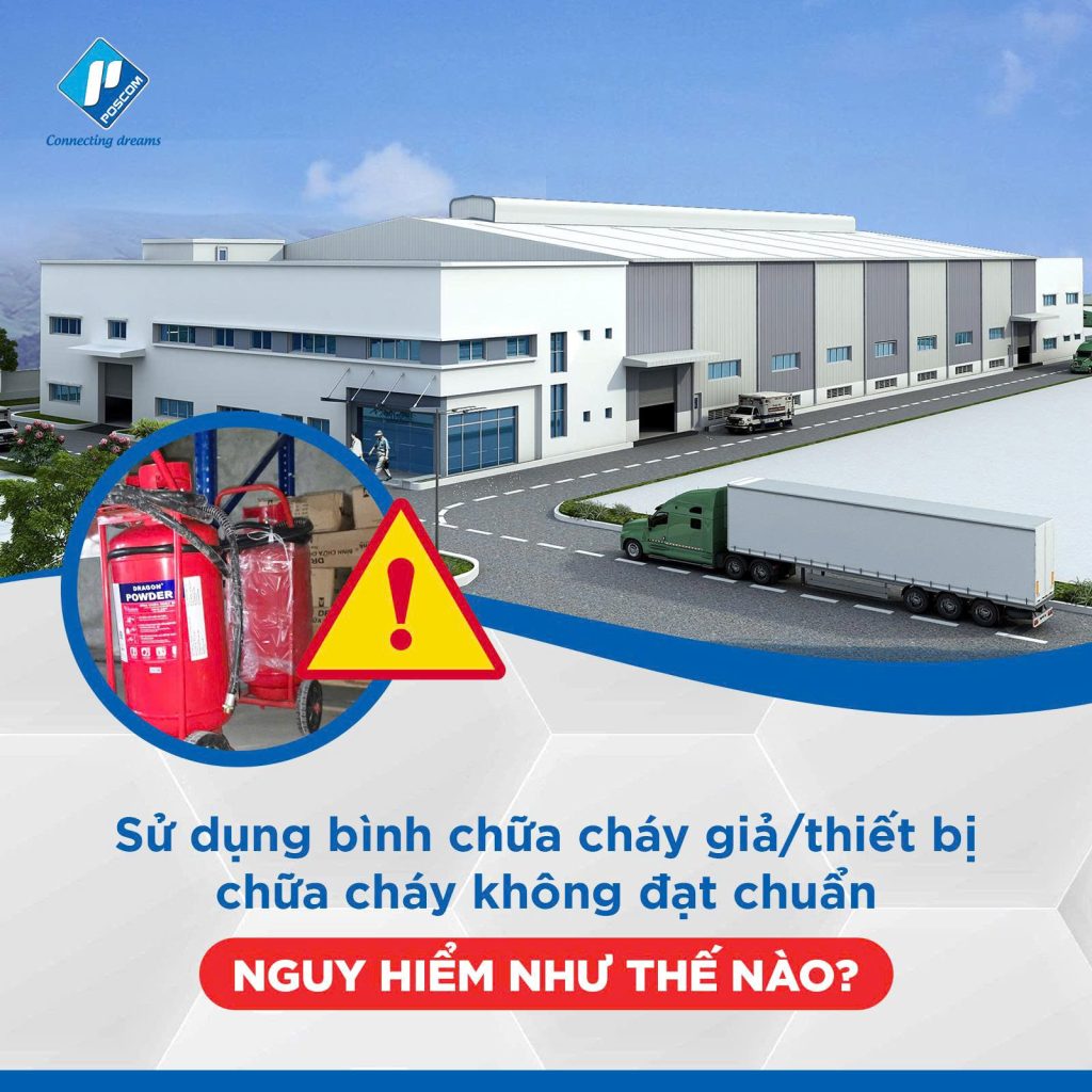 sử dụng bình chữa cháy gỉa