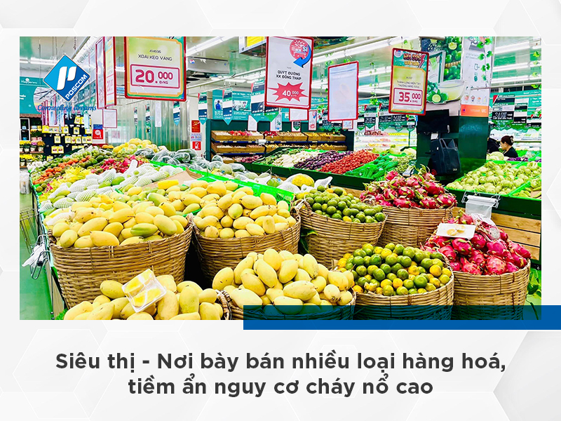 Thiết kế thi công PCCC cho siêu thị