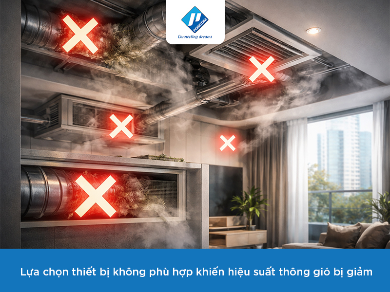 Các lỗi thường gặp khi thi công thông gió chung cư