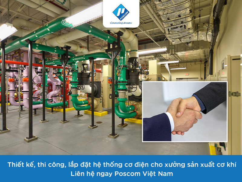 Hệ thống cơ điện cho xưởng sản xuất cơ khí