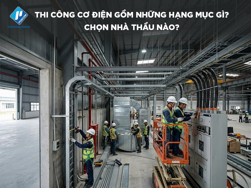 Thi công cơ điện