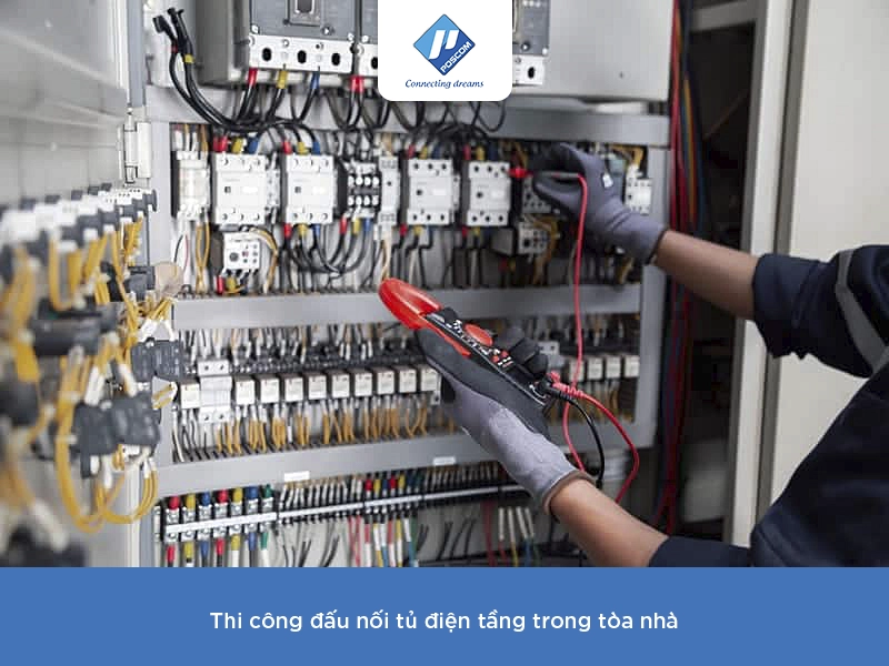 Thi công hệ thống điện tòa nhà