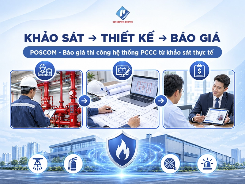 poscom khảo sát, tư vấn, báo giá