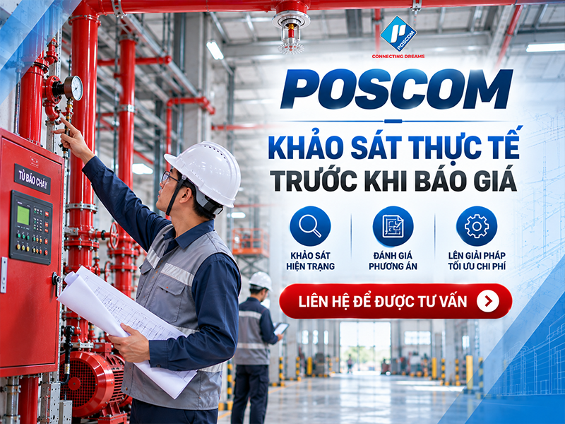 poscom thi công phòng cháy chữa cháy