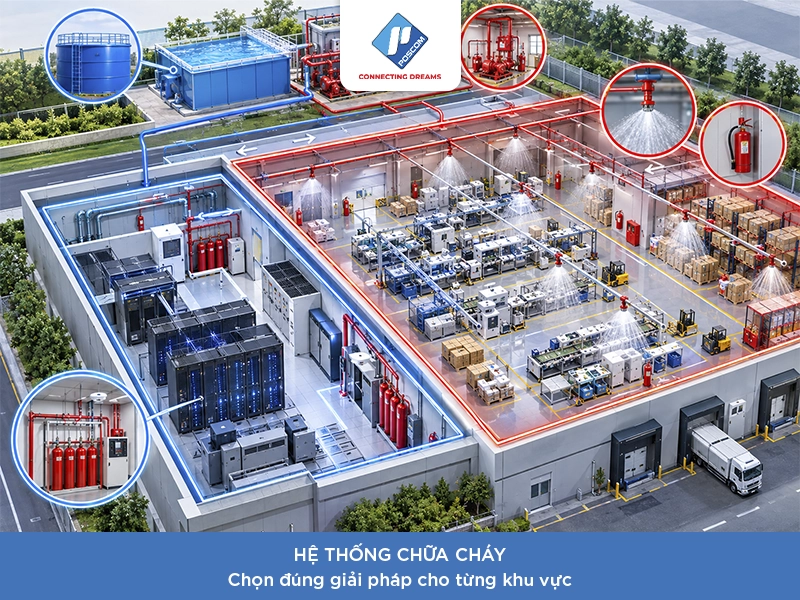 hệ thống chữa cháy cho từng khu vực
