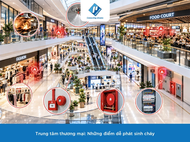 Thiết kế thi công PCCC cho trung tâm thương mại
